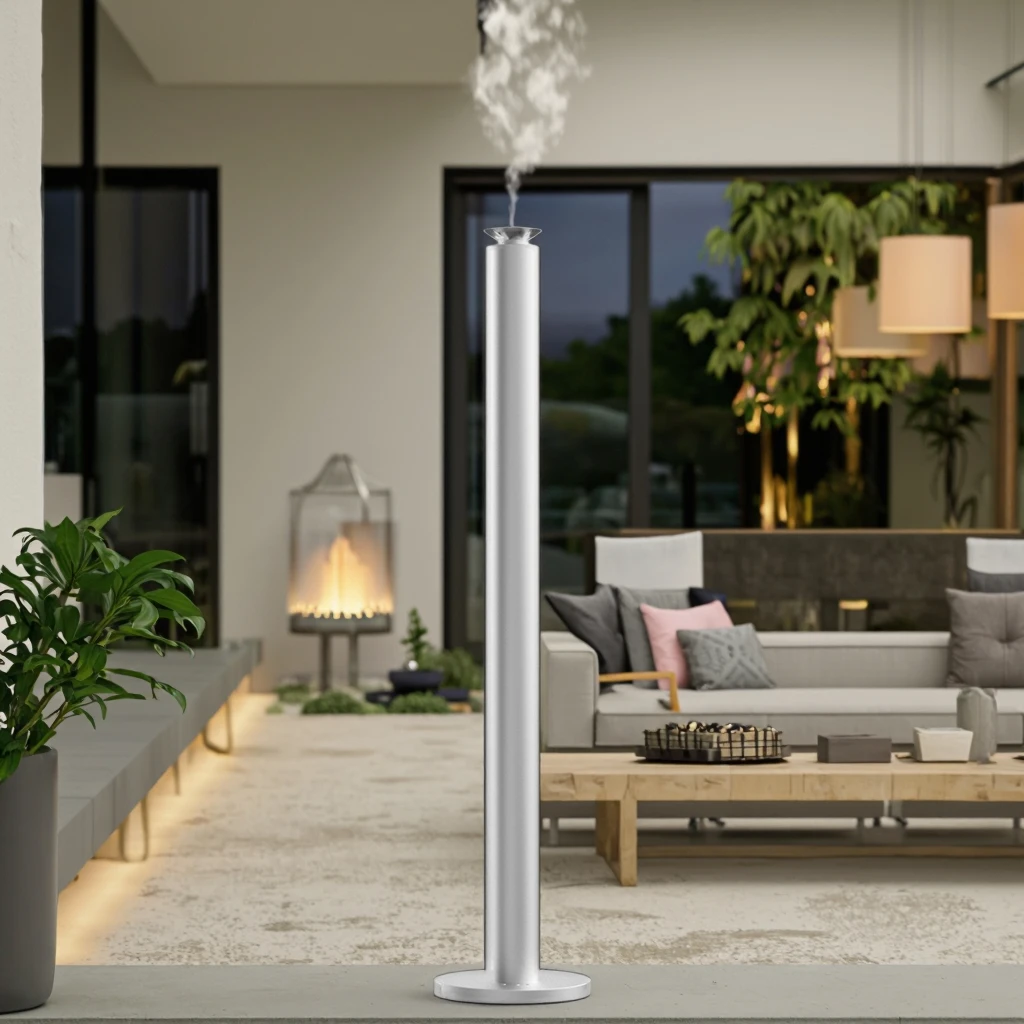Luxury Fragrance Oil Scent Diffuser Floor Stand Smart Aluminum App Control Waterless Aroma Diffuser Large Area Aroma Machine