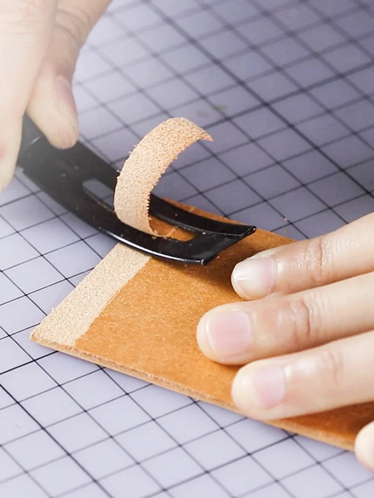 WUTA Ostry Skórzany Bezpieczny Skrobak Nożyk do Skórzanych Krawędzi Nożyki do Cięcia i Przerzedzania DIY Narzędzia do Rękodzieła Skórzanego 3 Szt. Wymienne Skrobaki — zdjęcie 2