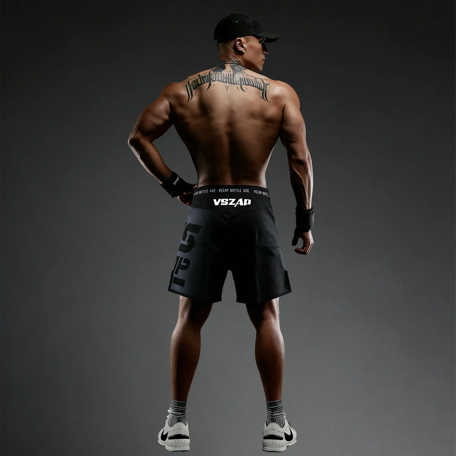 VSZAP Double Axe Fighting Training Quick Drying Pants MMA Sports Fitness Boxing Muay Thai Breathable Jutsu Suit Competition Pant
