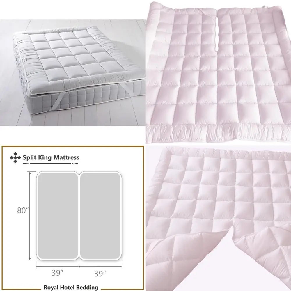 

Гипоаллергенный топпер для матраса King толщиной 2 дюйма — пара Twin xl для регулируемых кроватей — альтернатива переполнения