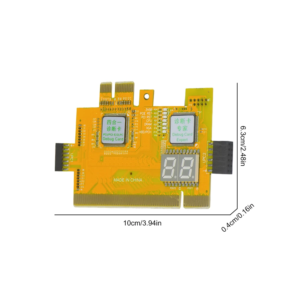 Imagem -06 - Cartão de Diagnóstico Tl460s Plus Suporta Pci Pci-e Mini Pci-e Lpc Desktop Diagnostic Card Facilmente Usado para Computador Motherboard em 1