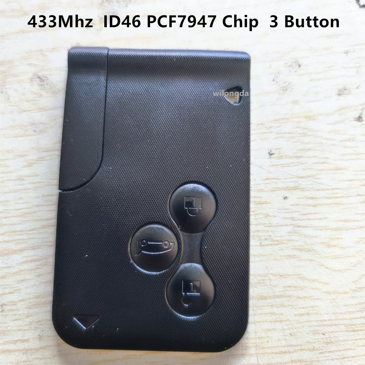 

1PCS/LOT 433Mhz ID46 PCF7947 Chip 3 Button Remote Key For Renault Megane 2 3 Scenic Clio 2003-2008 Emergency Grand Smart Card