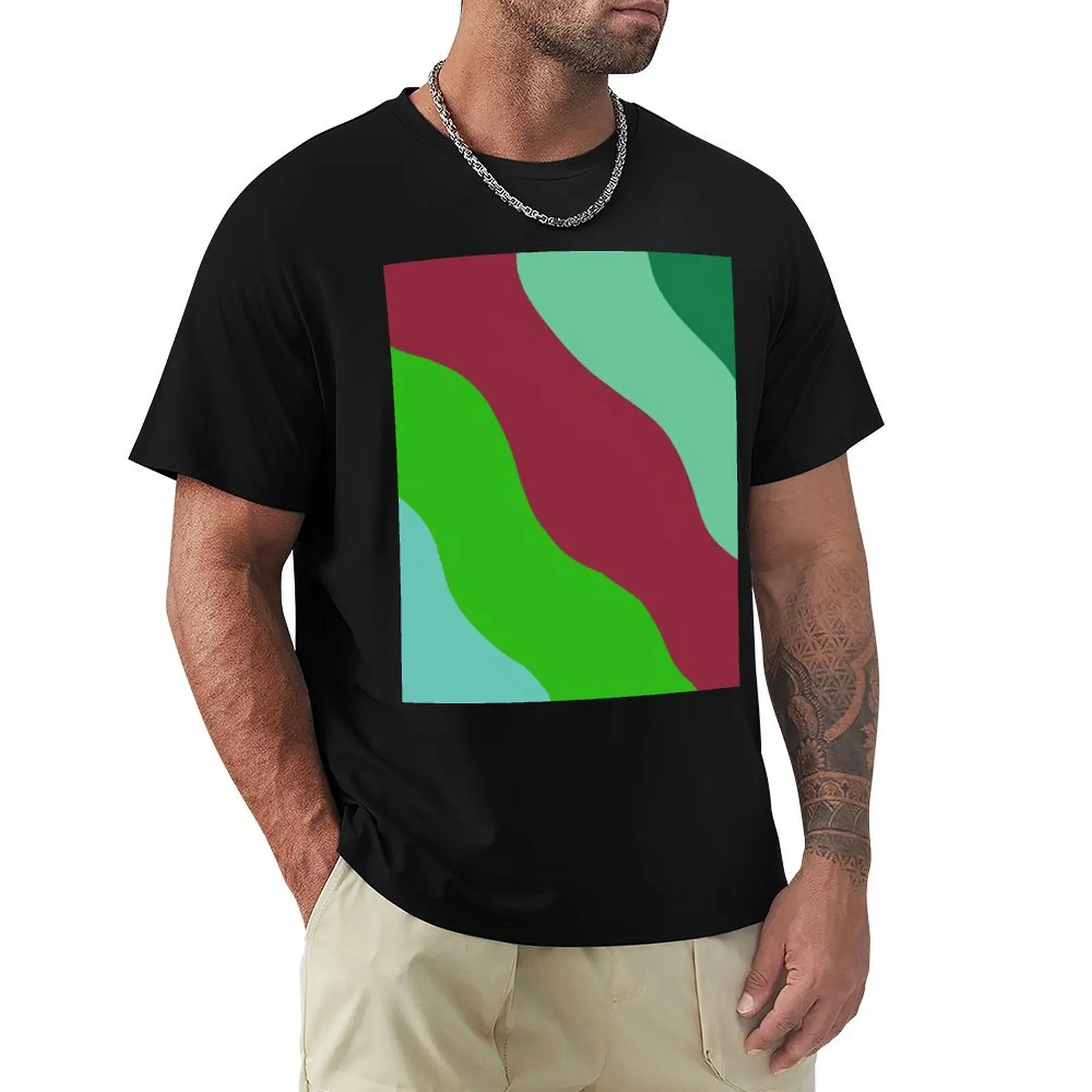 13 Going on 30 Camouflage - green and red T-Shirt t shirts cotton 100% T-Shirt