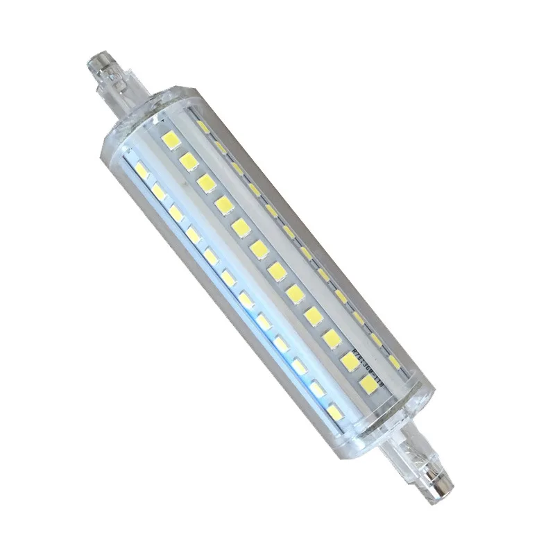 

1pc Dimmable 110V 220V 10w 118mm R7S LED Tube Light Horizontal Two End Plug Lamp 360° 3000K 4000k Day White 6000k Floodlight