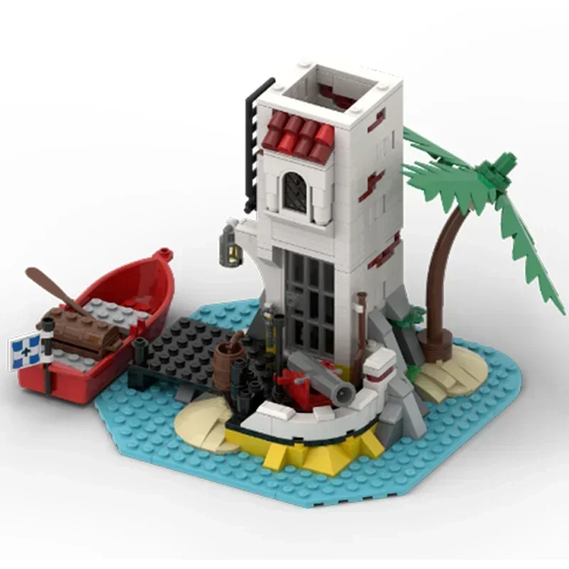 Technische Moc Bricks Castle Model Sabre Island Remake Modulaire bouwstenen Geschenken Speelgoed voor kinderen DIY Sets Assembleren