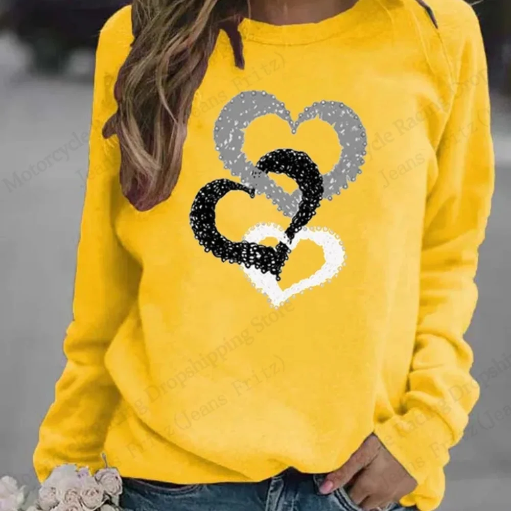 

Europe and The United States Autumn and Winter Women's Casual Round Neck Santa Claus Printed Hoodie Clothes Streetwear Women