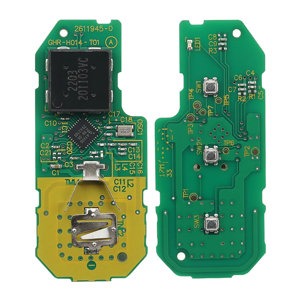 BEST KEY 315/433 MHZ 47 Chip for GL1800 2018 2019 2020 NO LOGO Honda Goldwing Motorcycle Smart Key