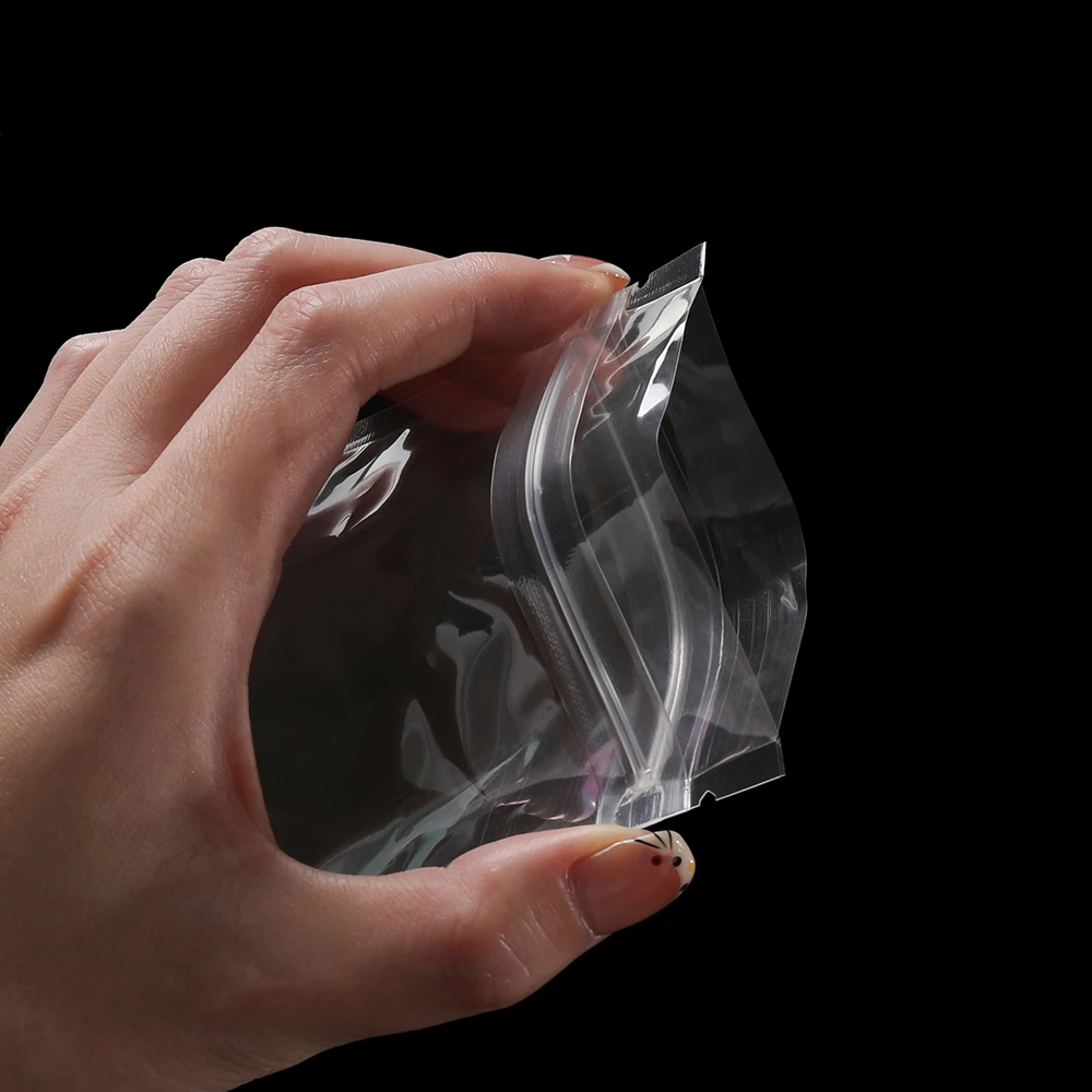 10/20/50 قطعة PET الذاتي حقيبة عزل متعددة الحجم المحمولة حقيبة التعبئة والتغليف لتخزين المجوهرات أقراط من الخرز عرض التعبئة والتغليف #5