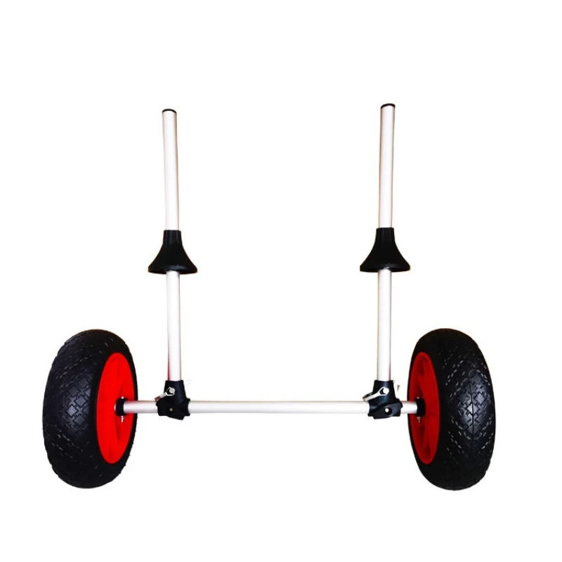 

Foldable kayak trailer Upright plug-in platform beach trailer Simple lightweight cart