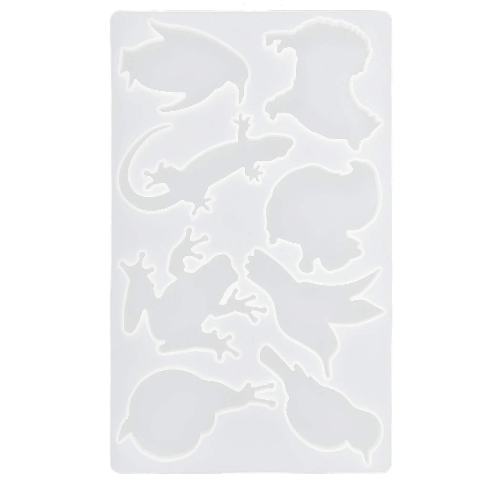 

Animal Pendant Keychain Mold Silicone Mould Fun Shape Unique Molds Resin Casting Letter Diy