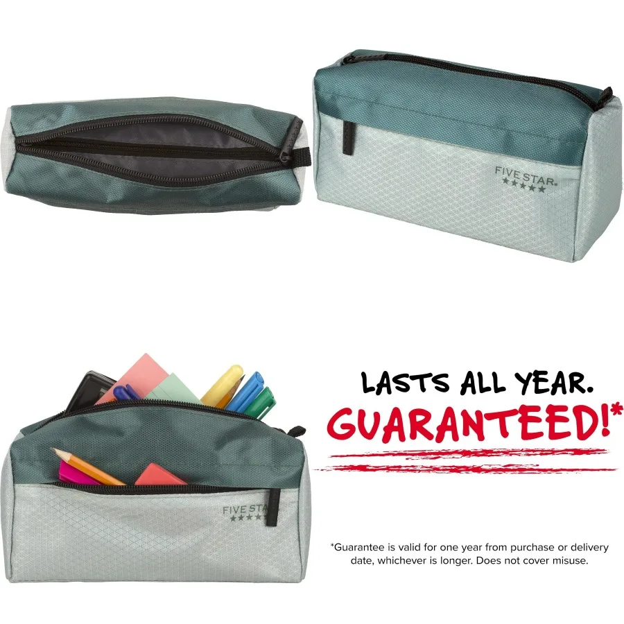 

Пенал с пятью звездами и 9-карманной молнией для организации школьных принадлежностей, наушников, зарядных устройств, кабелей и макияжа G