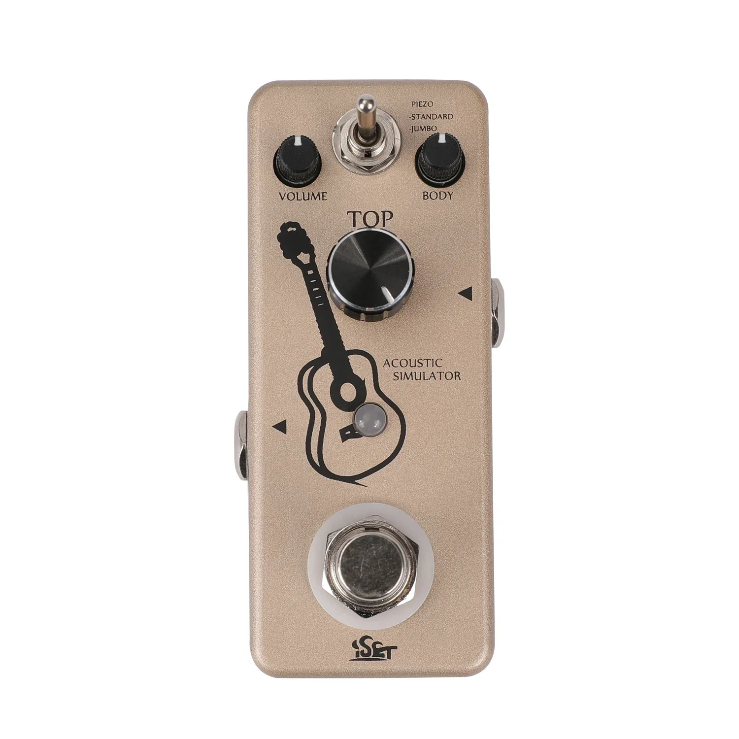 ISET AC Stage Guitar Effect Pedal AC Stage Metal Shell Acoustic Pedal For Guitar BASS True Bypass Electric Guitar Accessories