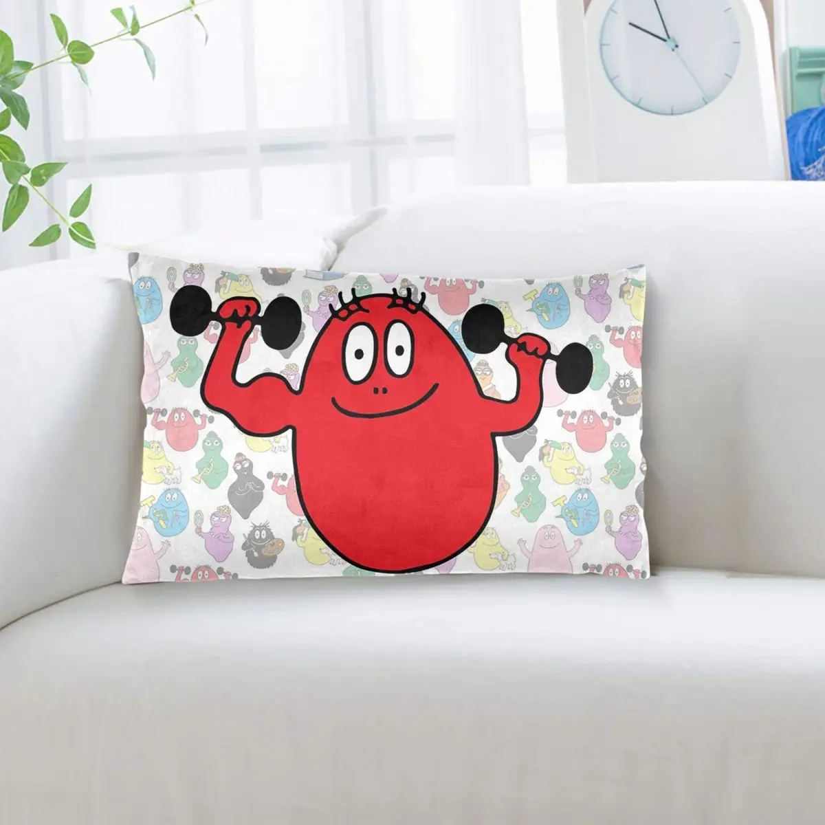 Barba Red Boy Les Barbapapa Family Rectangle Pillowcase Cushion Cover Decor Bedroom Bed Home Comfort Throw Pillow