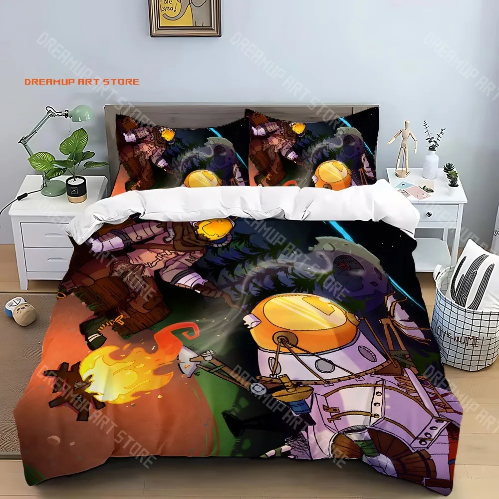 2026 Adventure Game Outer Wilds Duvet Cover Pillowcase Bedding Set Adult Boy Girl Bedroom Decoration Children Gift Single Double