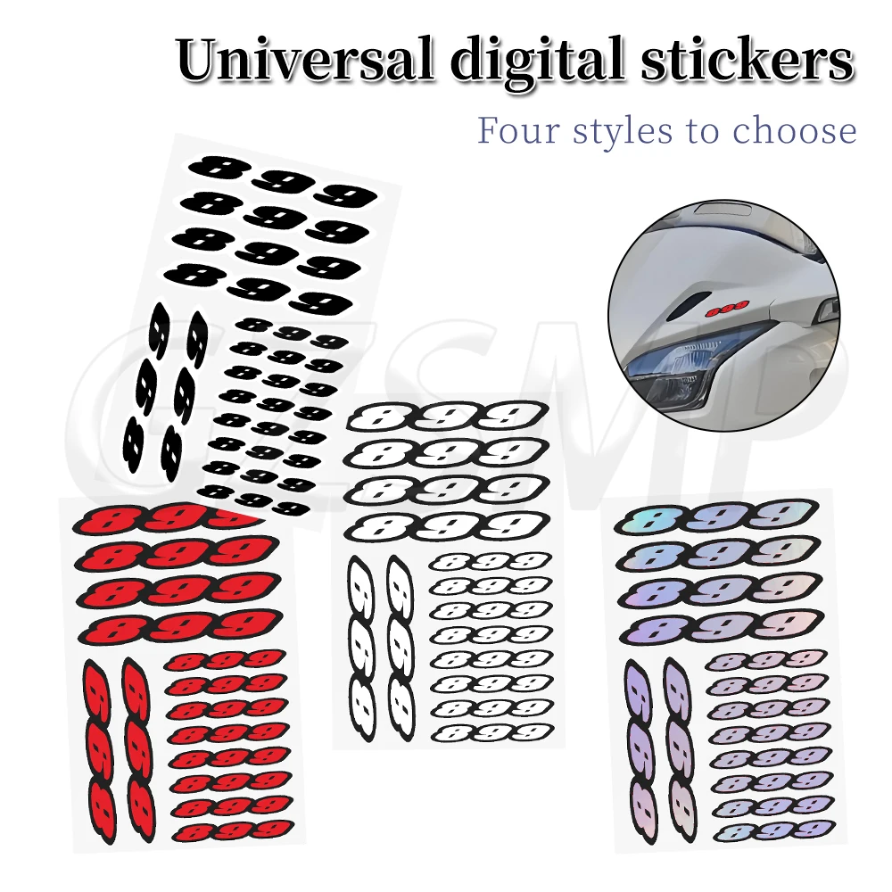 

Наклейки на мотоцикл с номером 850, эмблемы-декали, подходят для Benelli Ducati TNT899 Tre 899K 899 Tornado 899 Panigale