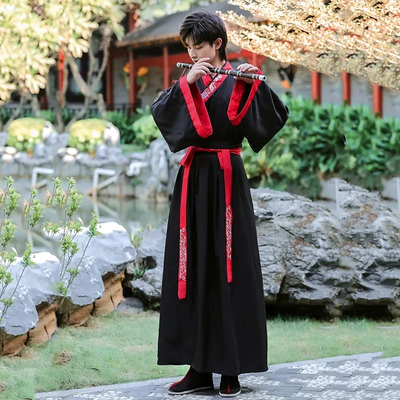 Men's Women's Hanfu Chinese Style Traditional Tang suit Top Skirt Cardigan Samurai Cosplay Costume Japanese and Korean Robe Dres