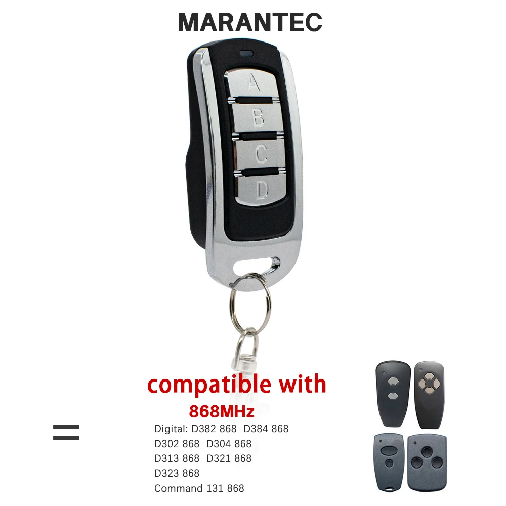 

868MHz Garage Door Remote Control For 868.35MHz HORMANN HSM2, HSM4, HSE2, / MARANTEC Digital D302, D304 868MHz Garage Opener