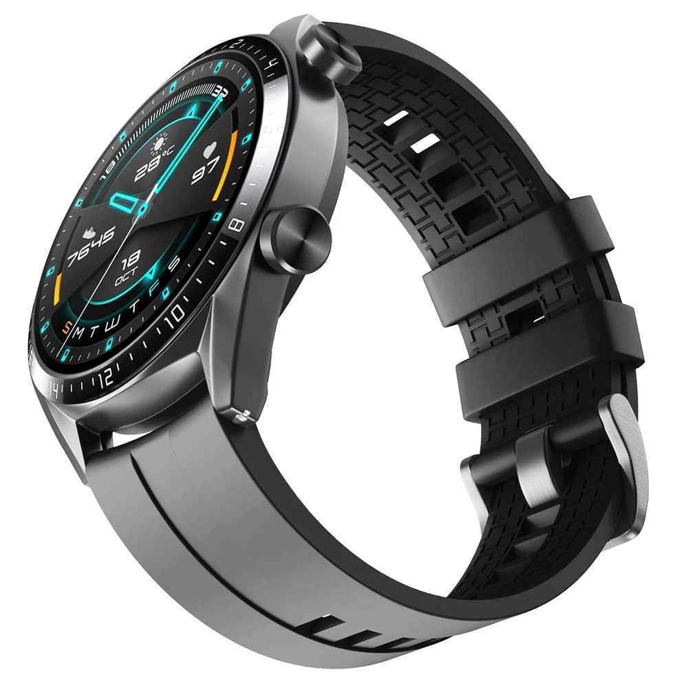 20mm Sport band for Samsung Galaxy watch 5 pro 6-4 classic Active 2 22mm Silicone bracelet huawei watch gt 4 3 2 2e 46mm straps