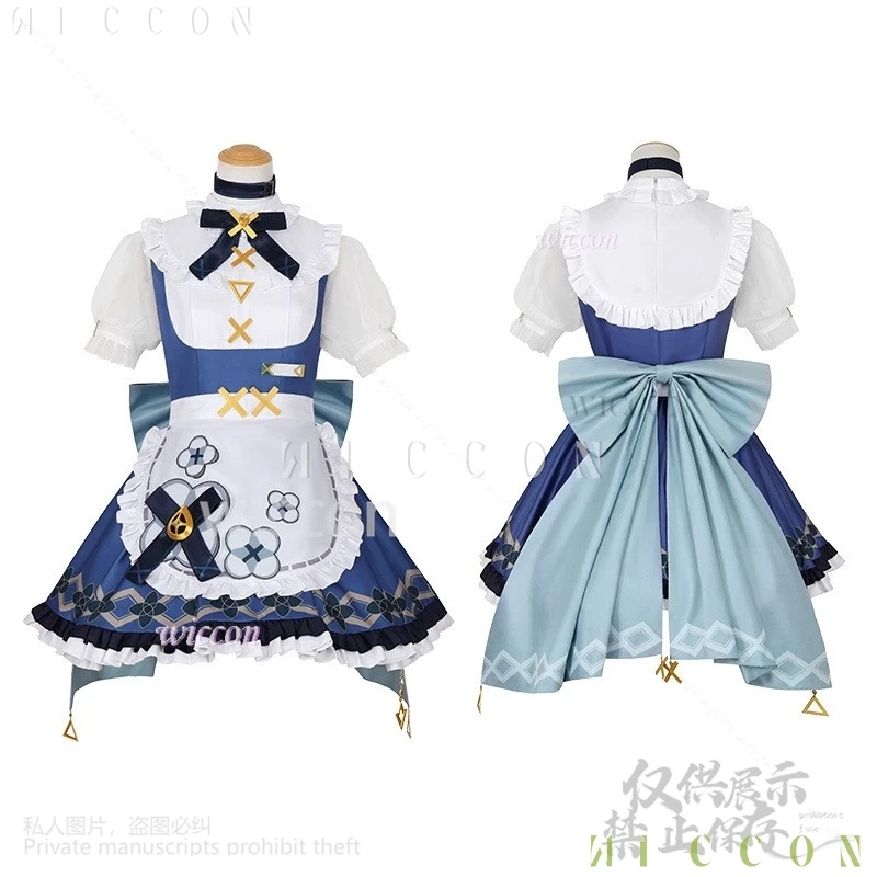 Anime Game  Genshin Impact Cosplay anime Faruzan 파루잔 Coffee Costume Dress Lolita Cute Maid Uniform Wigs For Girls Woman Cos Cust