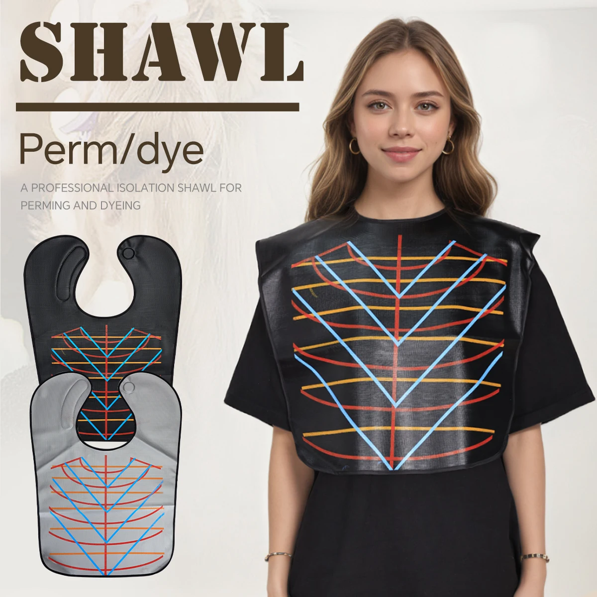 

Подушечки для шалей, накидки для стрижки, водонепроницаемый защитный воротник, окрашивание волос, плащ для шеи, профессиональные аксессуары для укладки салона