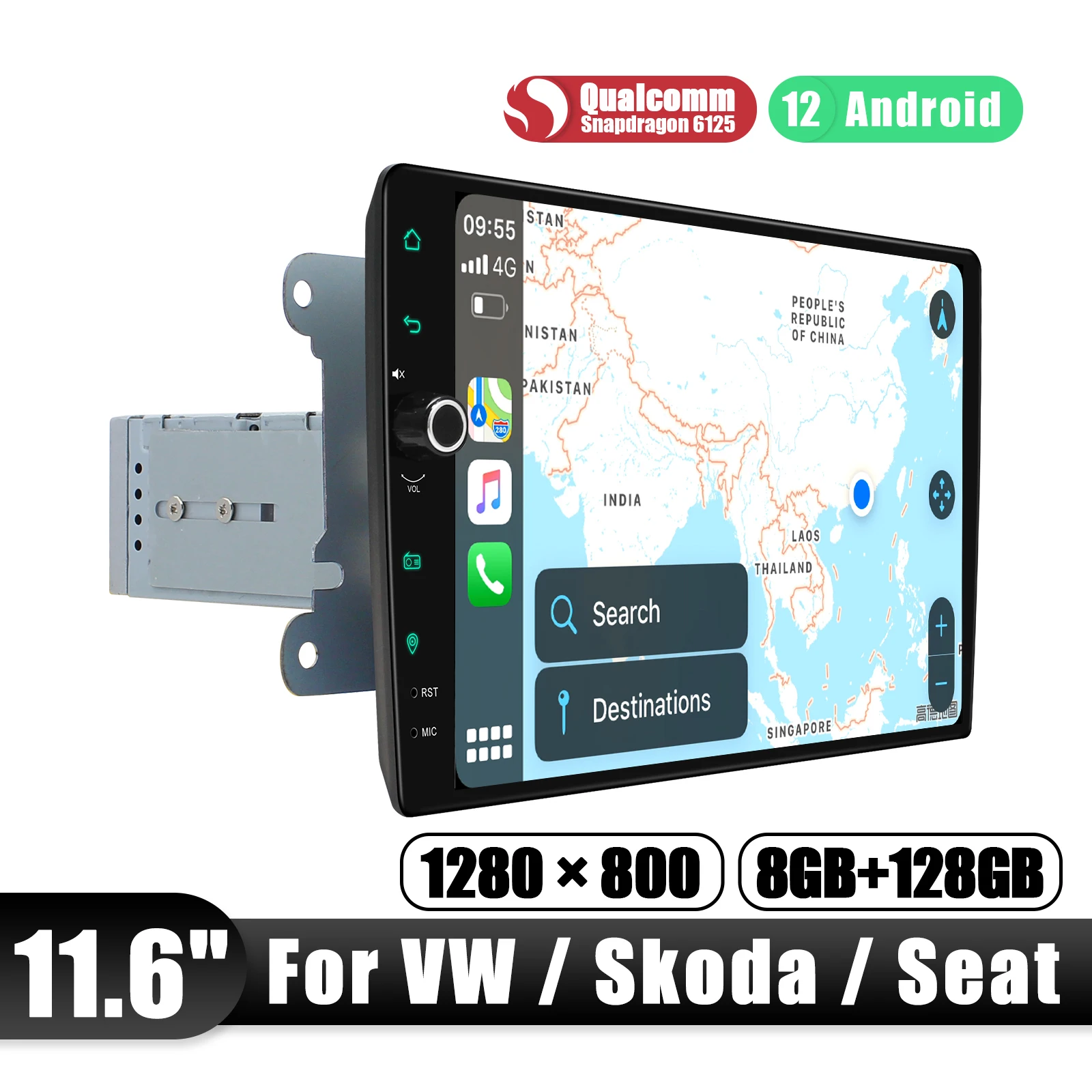 Joying 11.6 "10.1" Upgrade Android Autoradio Stereo Multimedia Auto Spelen Voor Volkswagen Vw Passat B6 T5 Golf Mk5 Auto 'S Met Canbus