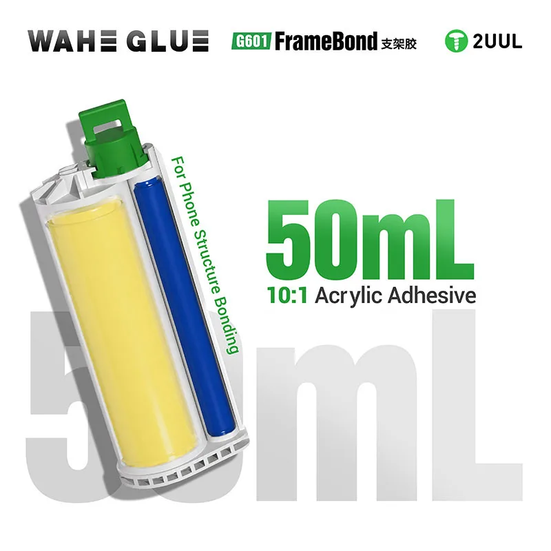 2UUL WAHE G601 FrameBond 10:1 Acrylic Adhesive 50ML for Narrow-Bezel Display Frame Bonding Adhesive