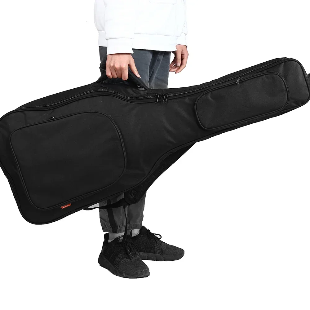 Waterproof Thickened Fabric Acoustic Guitar Bag Backpack Cotton Double Shoulder Straps Padded Soft Case Music Lovers 40/41 Inch