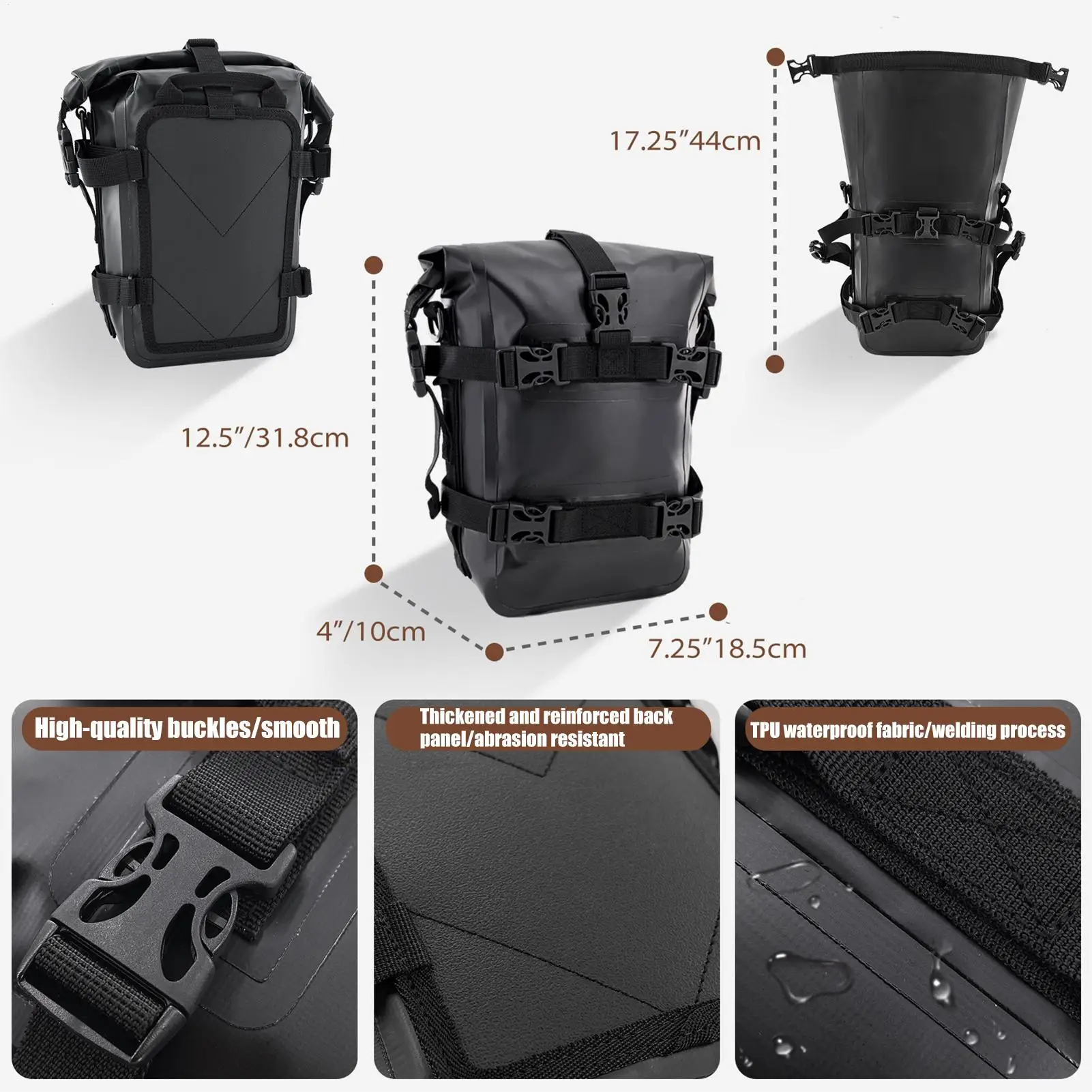 

Motorcycle Tool Bag Large Capacity Motorbike Storage Duffel Motorcycle Luggage Pack For Short Trips Travel Adventures Urban