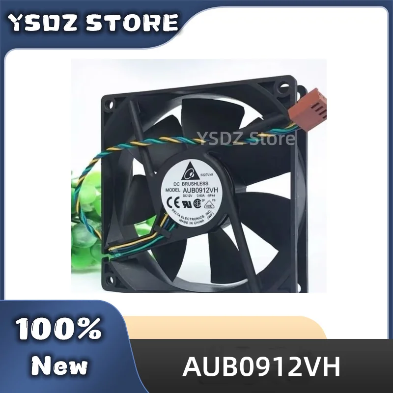 100%New for AUB0912VH 4-wire 92mm 92*92*25MM 9225 DC 12V 0.60A computer cpu cooling fans in stock Fast Shipping