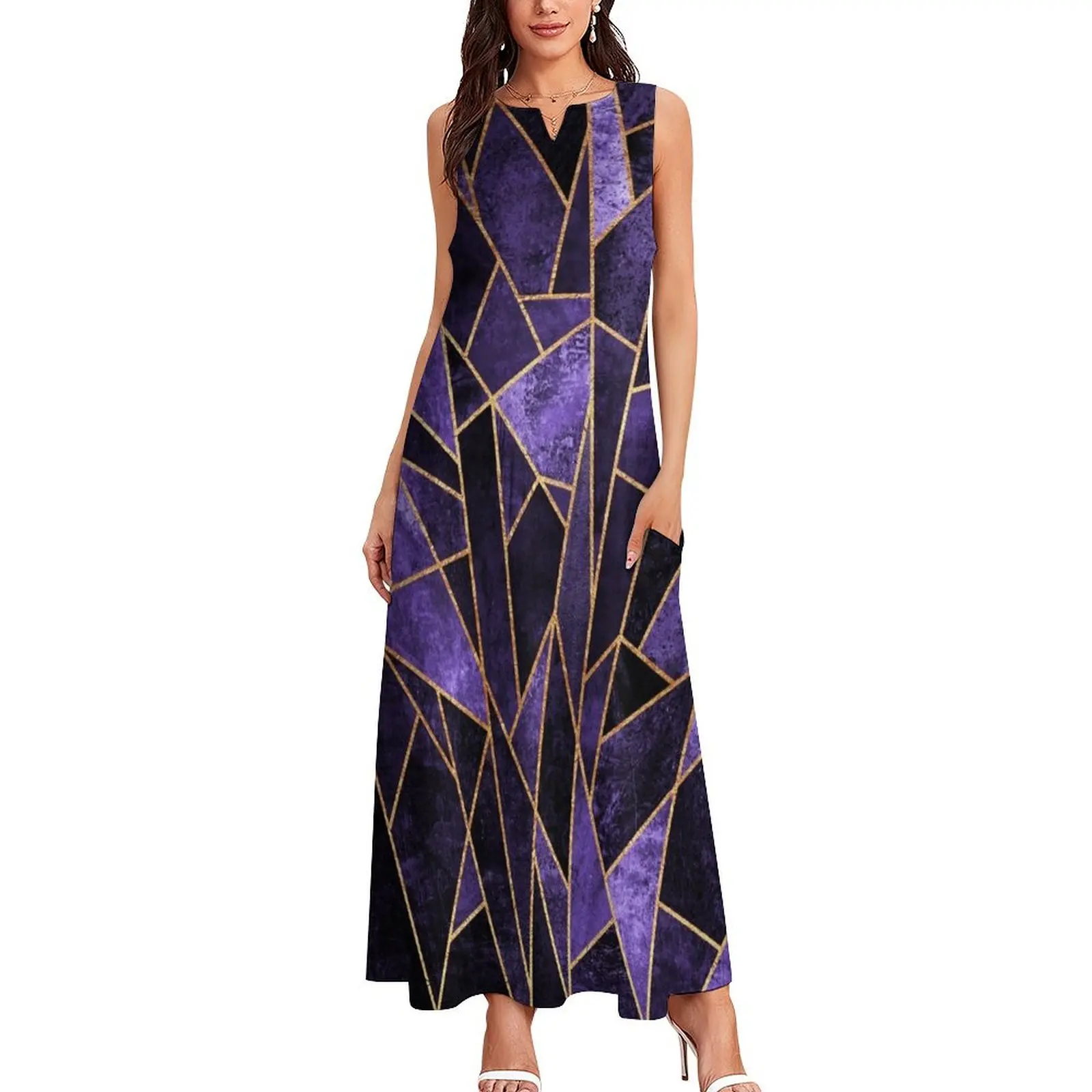 Shattered Amethyst Long Dress summer dresses ladies 2025 dresses for woman Dress