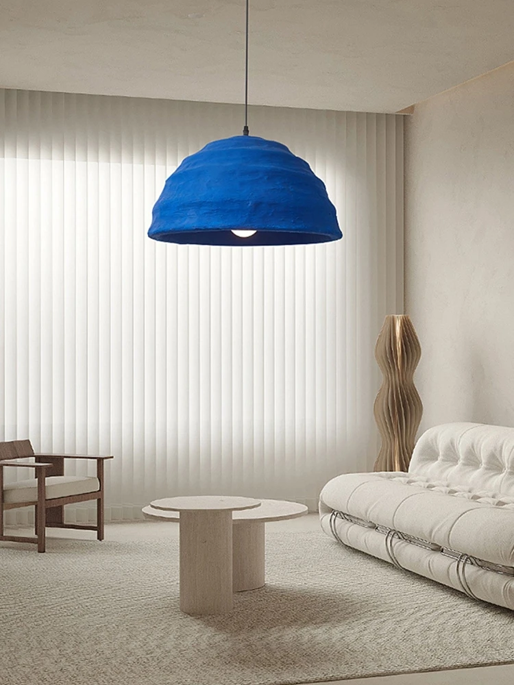 

Japanese-style wabi wind chandelier living room light blue dining room light dining table bar study personalized original design