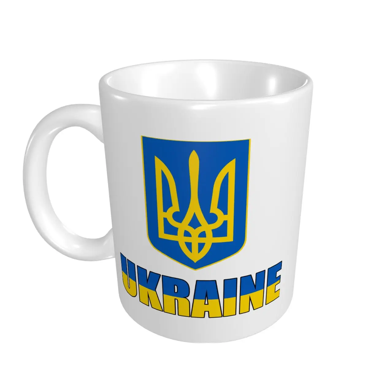 Mark Cup Mug Ukraine Letter Flag Emblem Coffee Mugs Tea Milk Water Cup Travel Mugs For Office Home