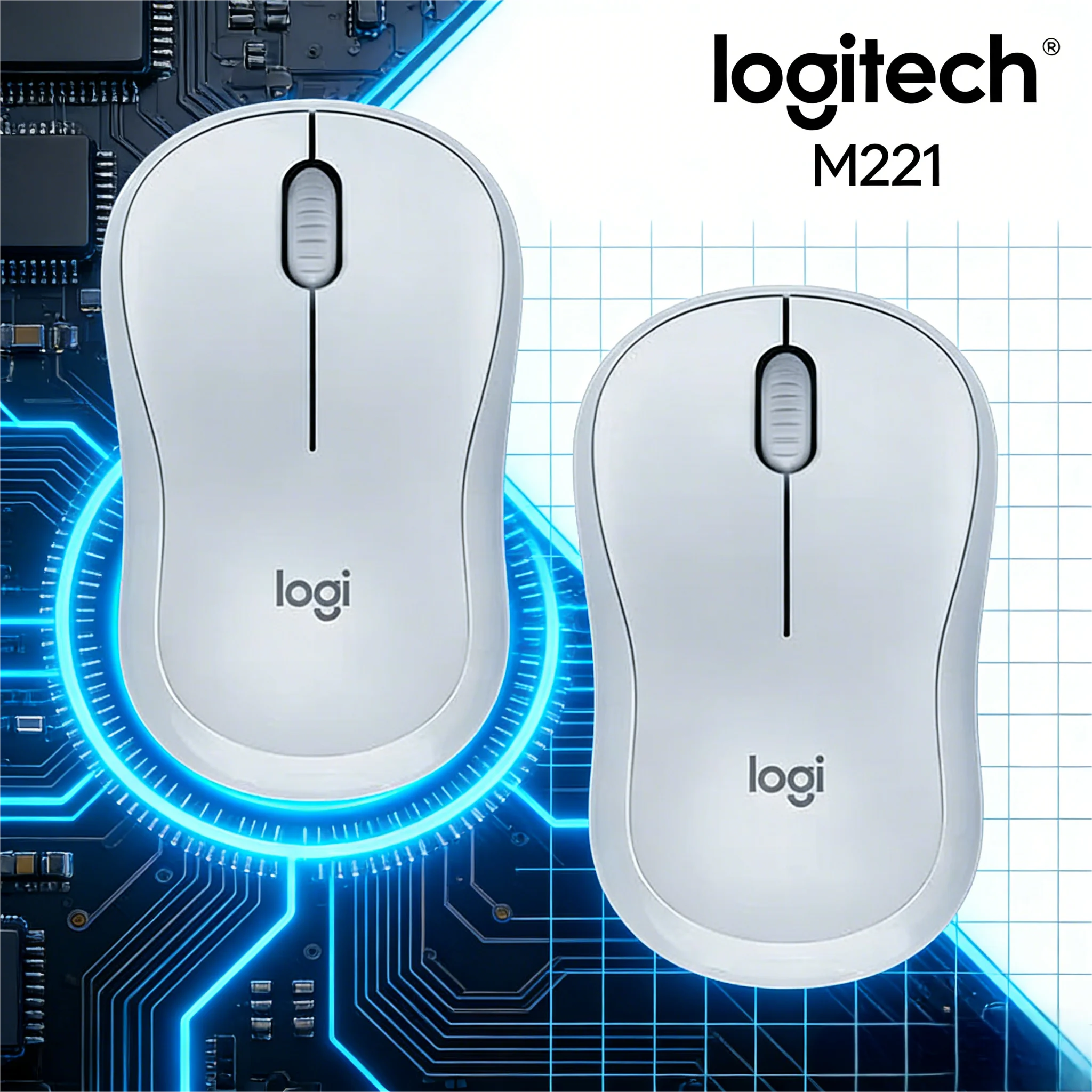 

Беспроводная мышь Logitech M221 с 18-месячным сроком службы батареи