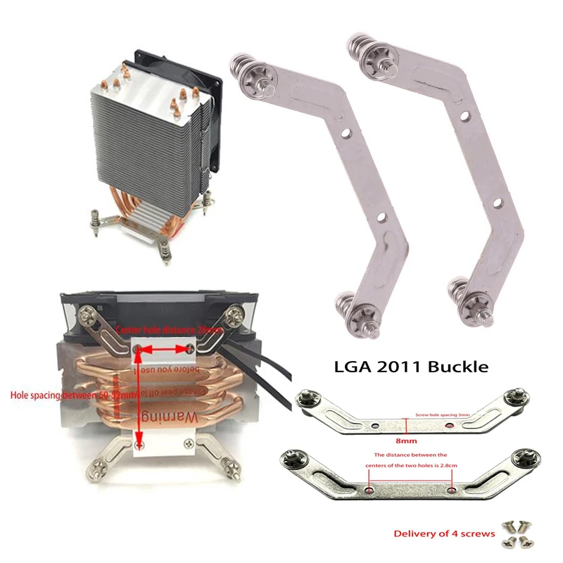 1Set Computer CPU Radiator Mounting Bracket Backplane Accessories For LGA2011 X99 X79 E5 1700 1366 115X 1200 AMD AM2 AM3 AM4 AM5