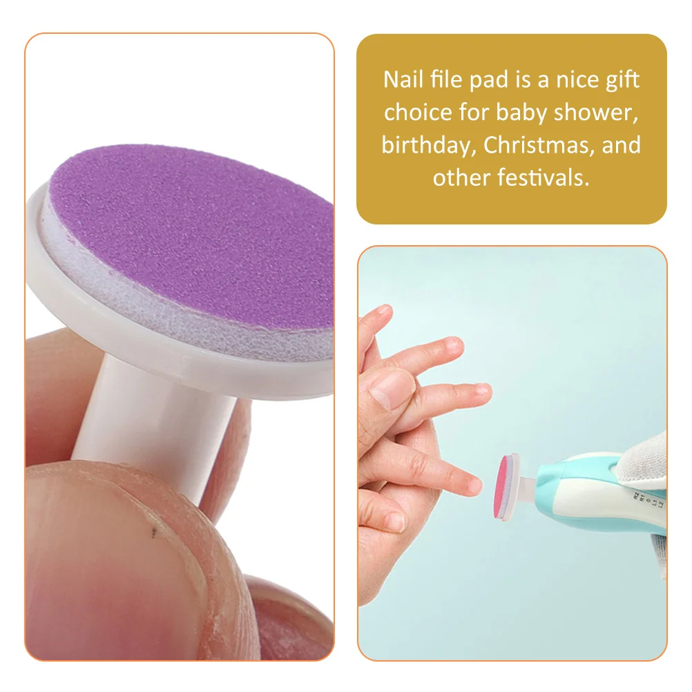 

12 Pcs Electric Nail Trimmer File for Babies Component Baby Grinder Infants Newborn