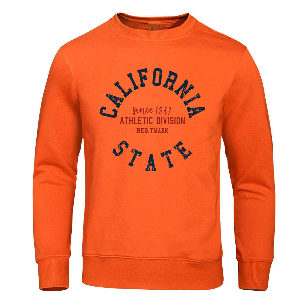 Since 1982 California State Street Letter Hoodie Men Retro Fashion Top Funny Pullover Clothing Novelty Graphic Hoodies Men\'S