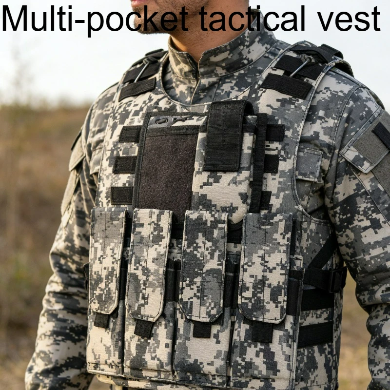 Picture 4: Multi pocket tactical vest role-playing combat suit hunting vest