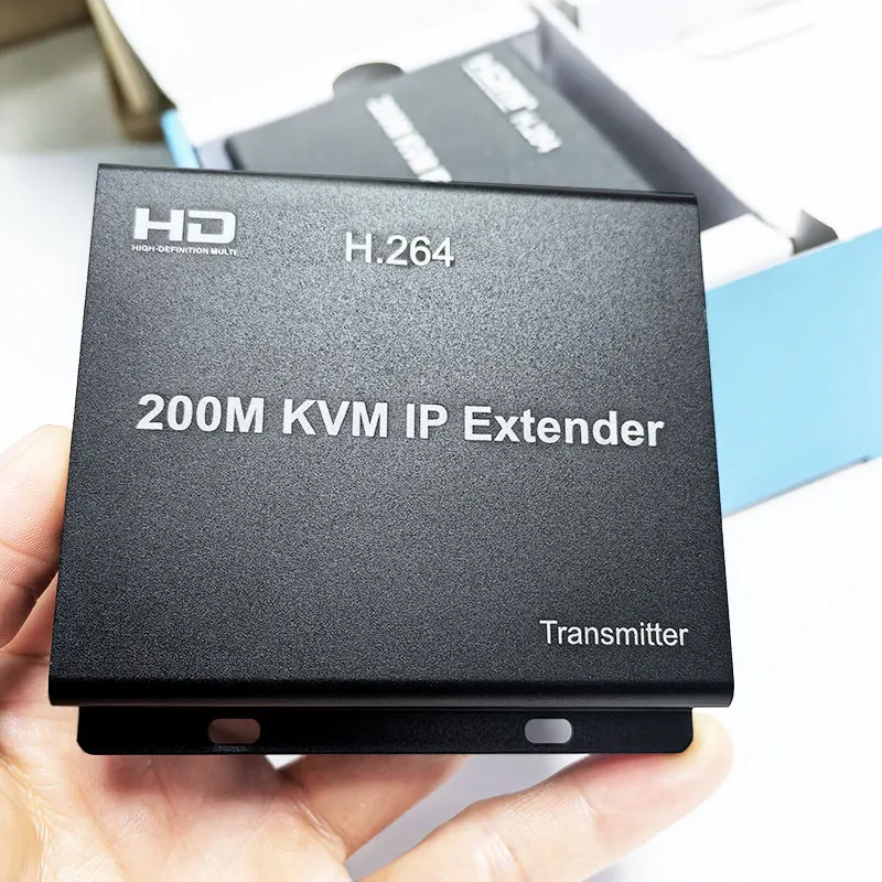 

200M KVM IP Extende H.264 HDMI-compatibler over Single Rj45 Ethernet cat5e/6 Cable 1080P With USB Support Touch Screen