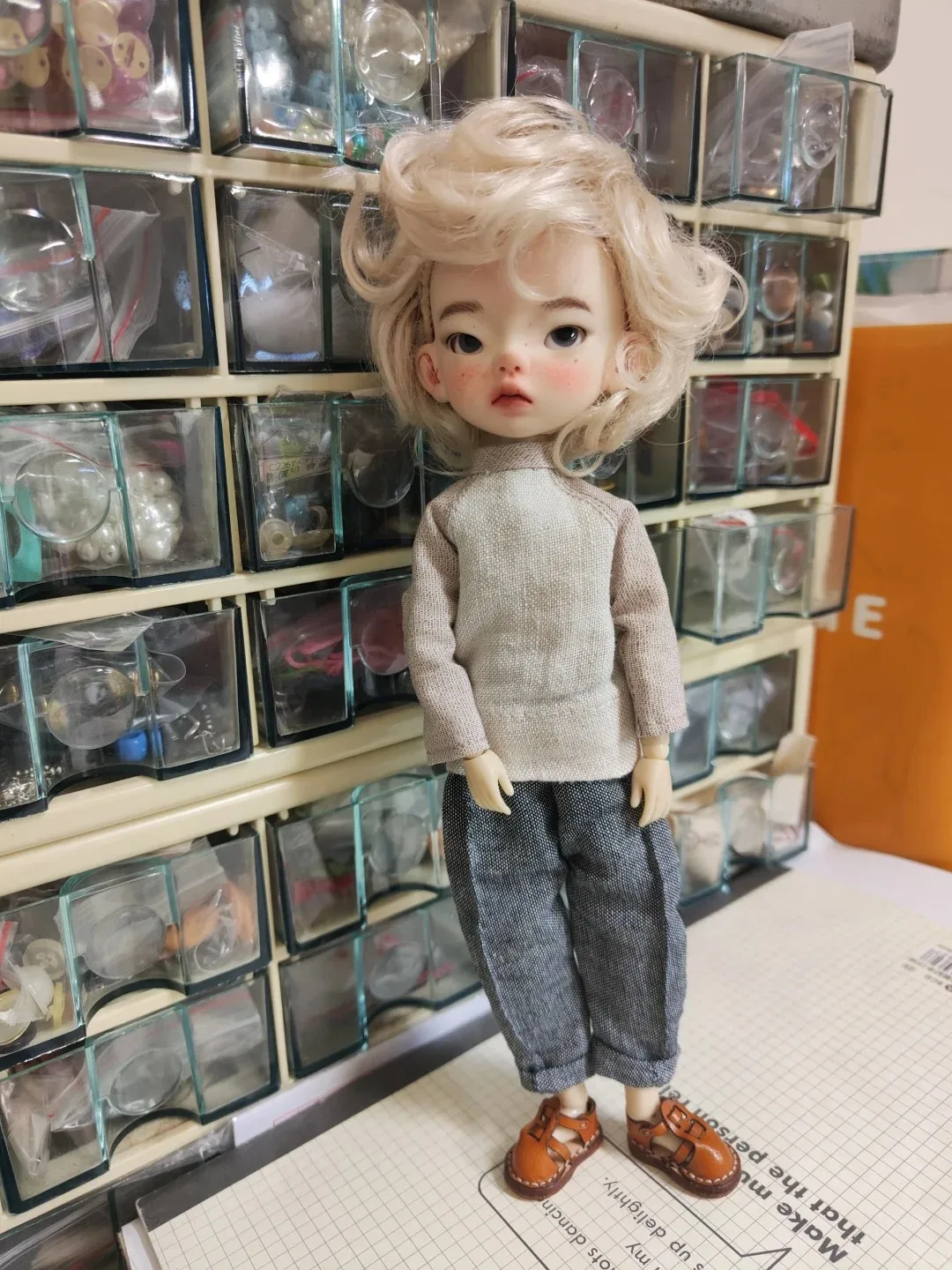 새로운 SD BJD 인형 1/6 앰버 갓 걸, 귀여운 소녀 인간 관절 하이 퀄리티 장난감, 재고 메이크업, 무료 배송