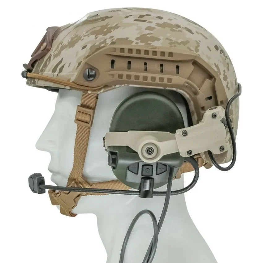 Shooting tactical sports helmet ARC rail bracket msa sordn noise-cancelling pickup headphones hearing protection