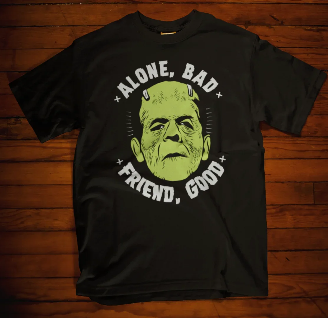 

Frankenstein T-Shirt Monster Munster Dracula Halloween Horror Movie Retro Tee