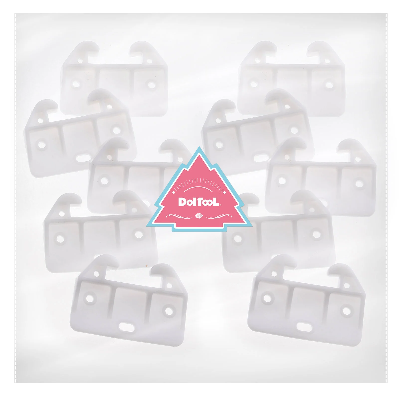 Guide per binari per cassetti in plastica da 10 pezzi, resistenti, facili da installare, staffa di ricambio per hardware per armadio, montaggio centrale