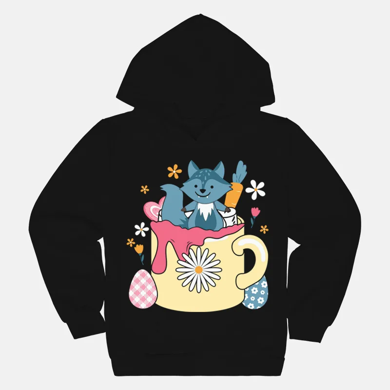 Cartoon Printed Easter Children's Casual Jumper Hoodie Sweater  Sweatshirt  Sweatshirts  Sweaters