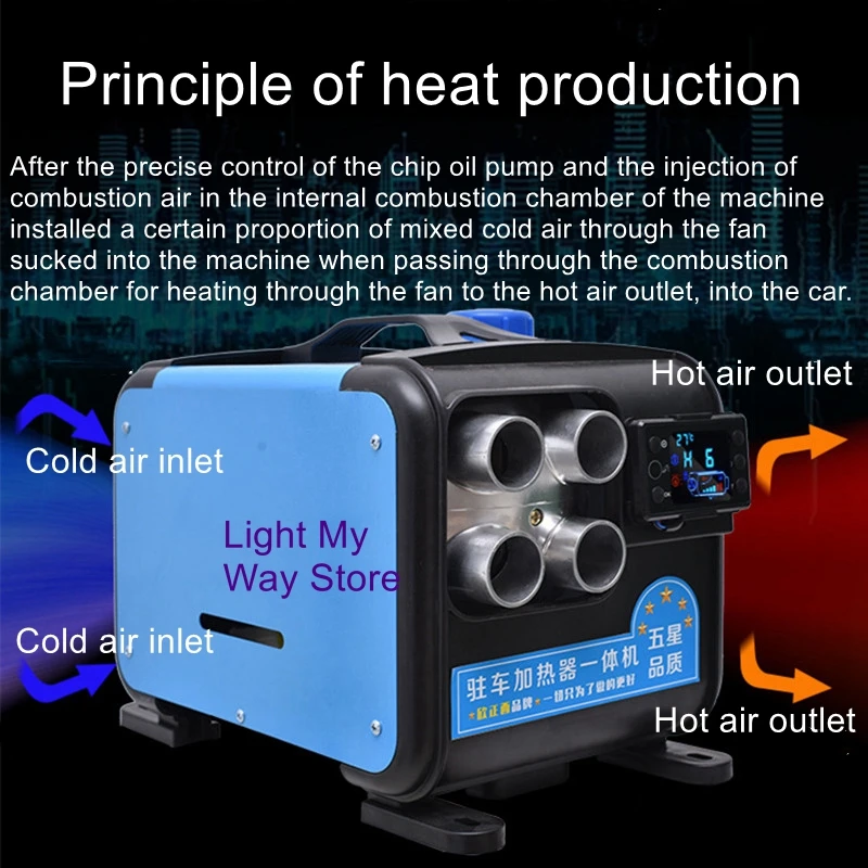 

12/24/220V universal home heating gods parking heater car diesel heating three in one heater