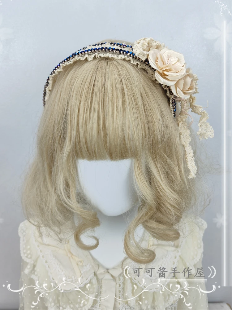Lace Handmade Bow Lolita Handmade KC Hair Accessories Gadget Lolita Headdress