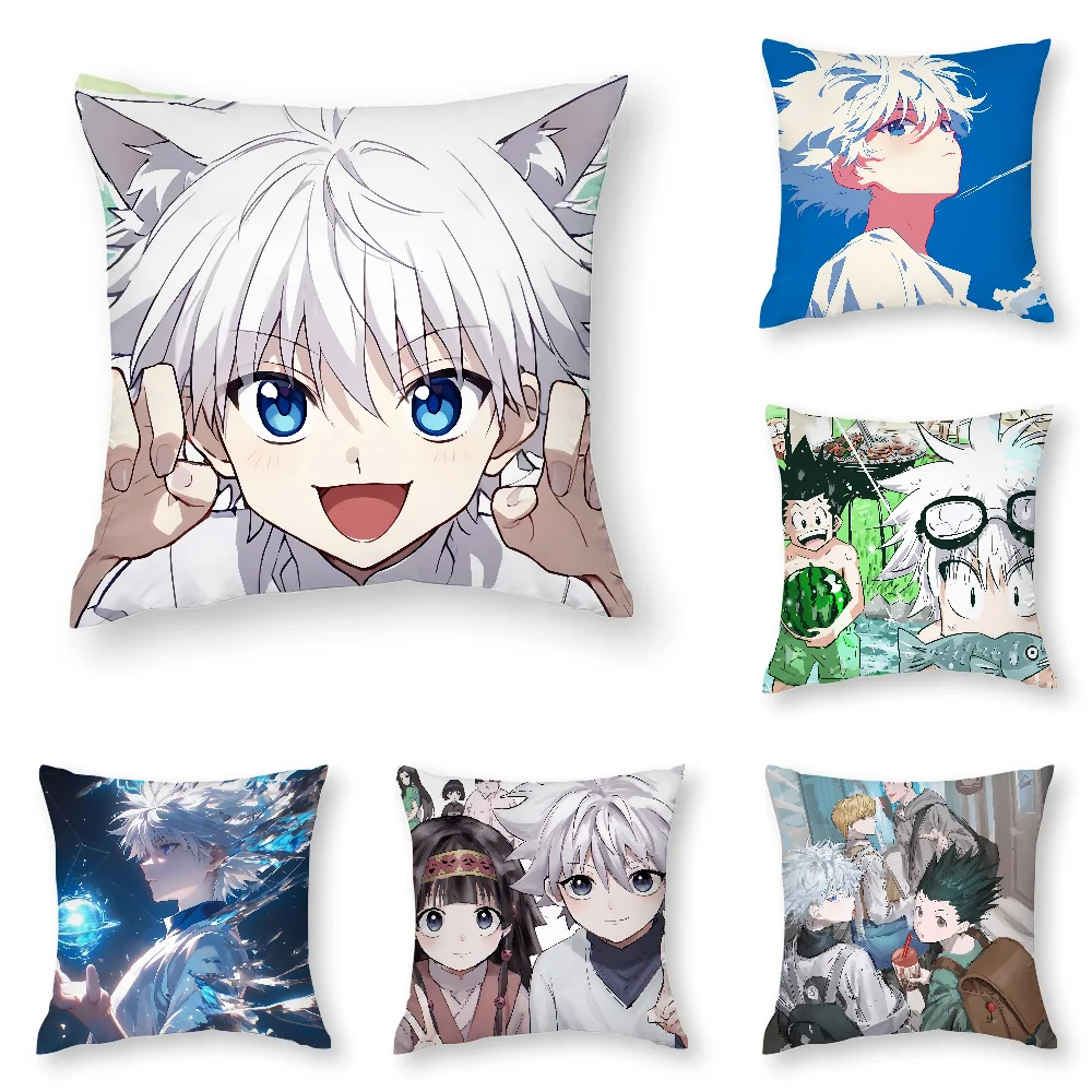 

H-Hunter X H-Hunte Anime Pillow Case 3D Print Polyester Fiber 40*40 cm Home Sofa Throw Pillow Cover Decoration Festival Gift