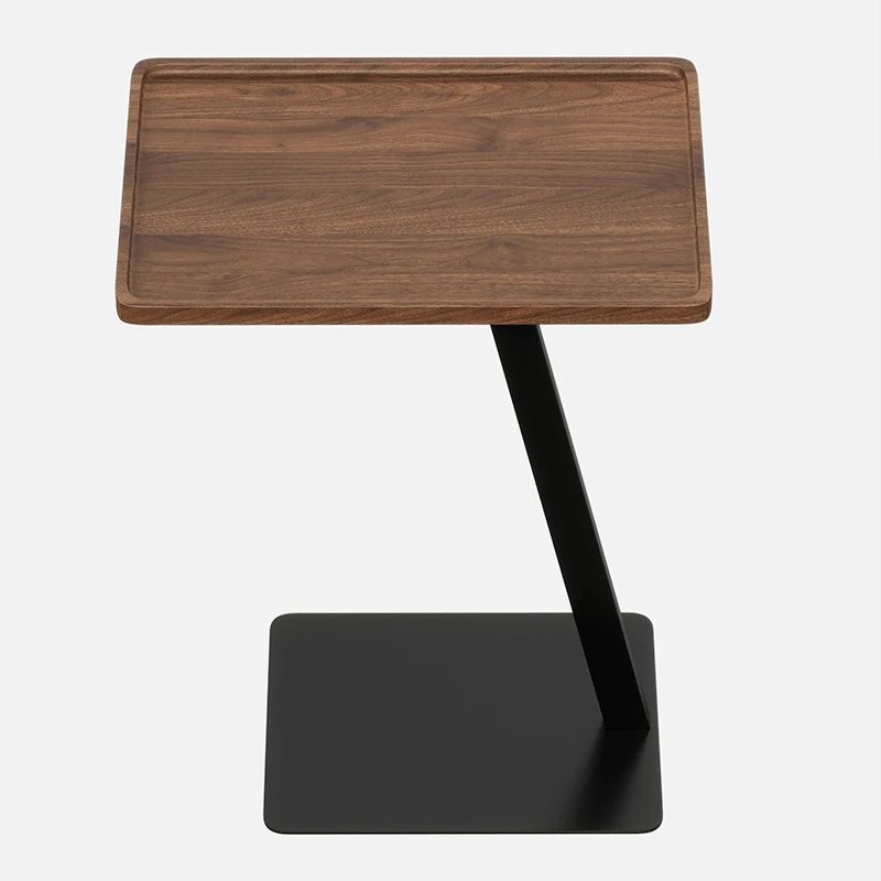 

Modern Side Table for Living Room Space Saving Movable Iron End Table Minimalist Coffee Table for Small Apartment Sofa