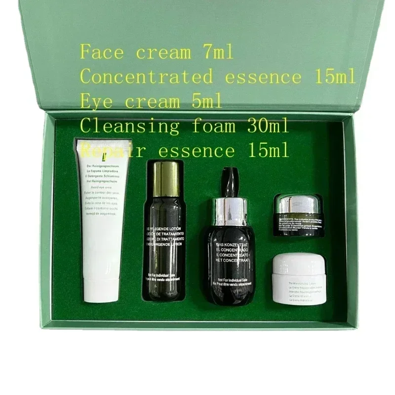 Beauty Lady-Ensemble de soins pour la peau, crème pour les yeux, crème pour le visage, essence d'eau, masque, nettoyant, hydratant et éclaircissant, 5 pièces