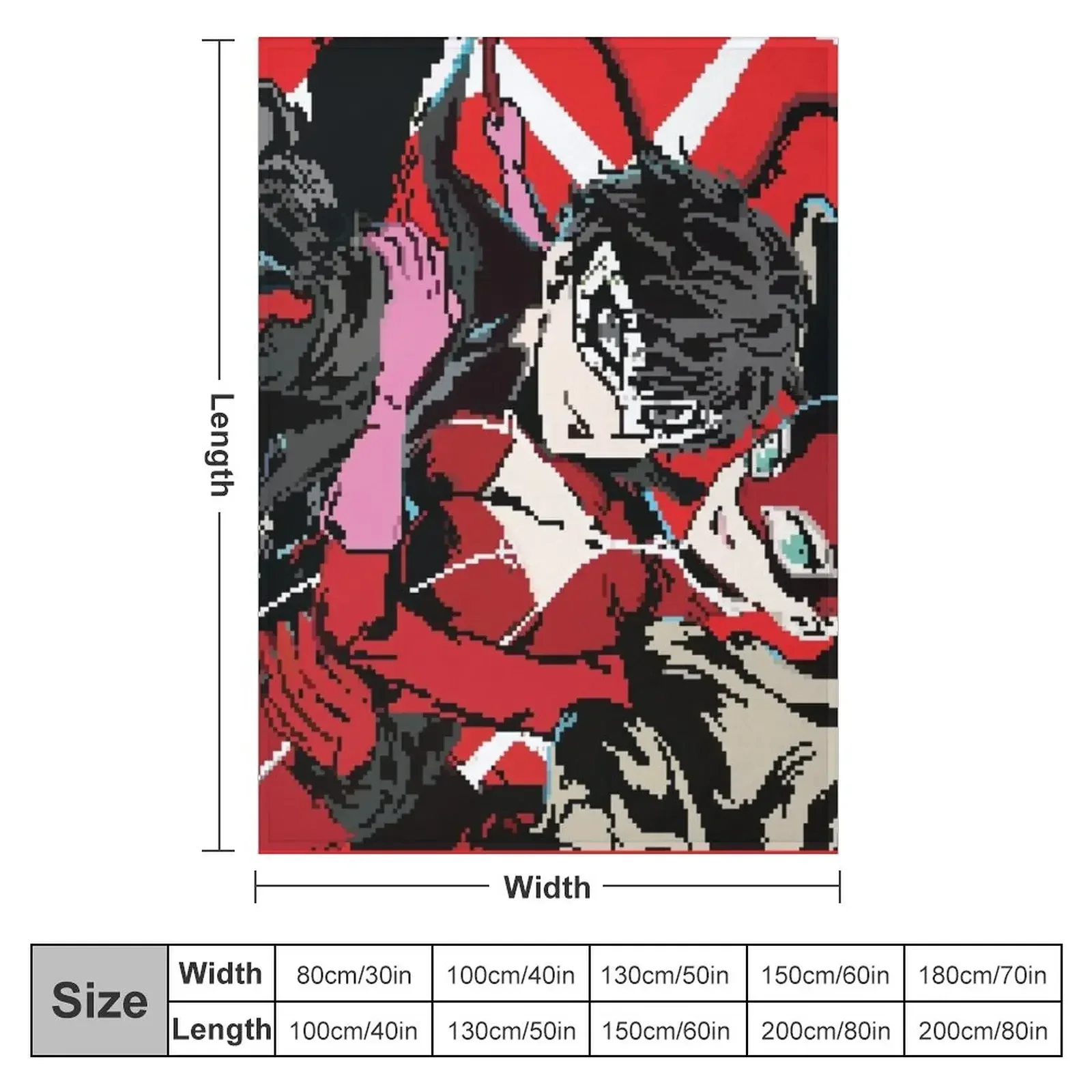 Persona 5 pixel Throw Blanket decorative Giant Sofa Soft Beds Flannel Blankets