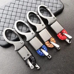 NEW Car Key Holder Key Rings Key Chain Hand Woven Horseshoe Buckle Keychain Metal Keyring for Mercedes Keychain for VW Брелок